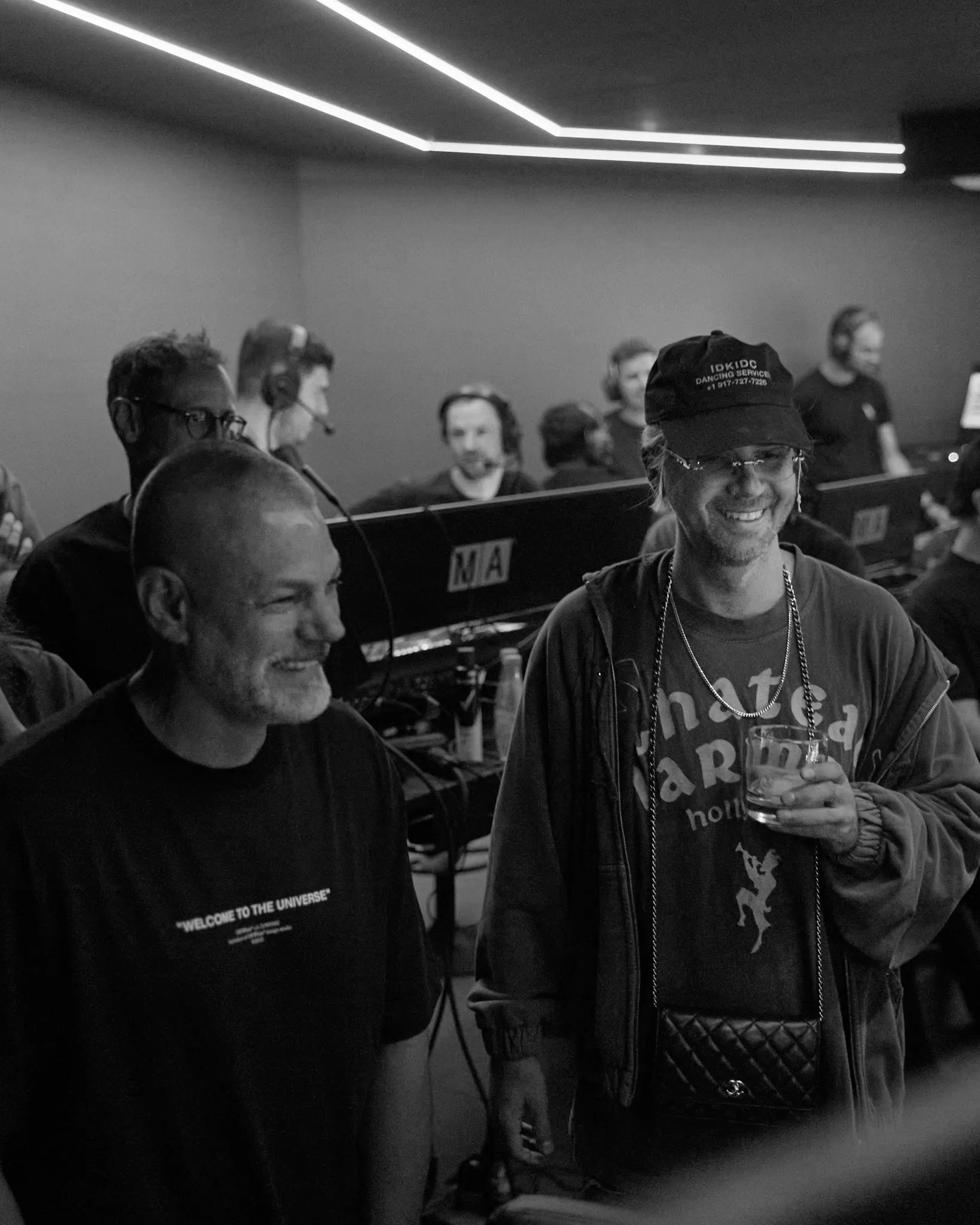 Yann Pissenem with Keinemusik's Rampa backstage at [UNVRS] in Ibiza, 2025