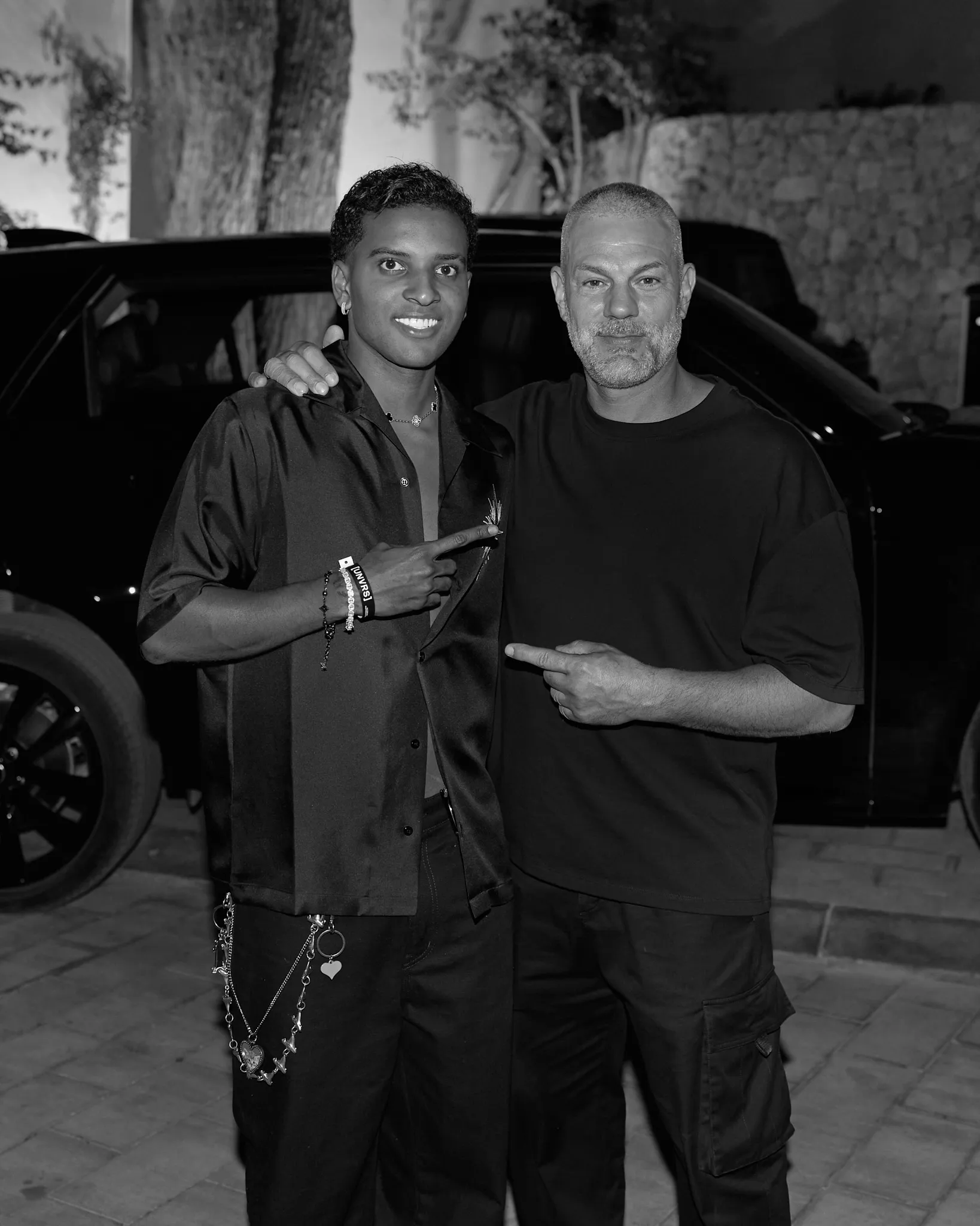 Yann Pissenem with Real Madrid CF's Rodrygo Goes in Ibiza, 2025