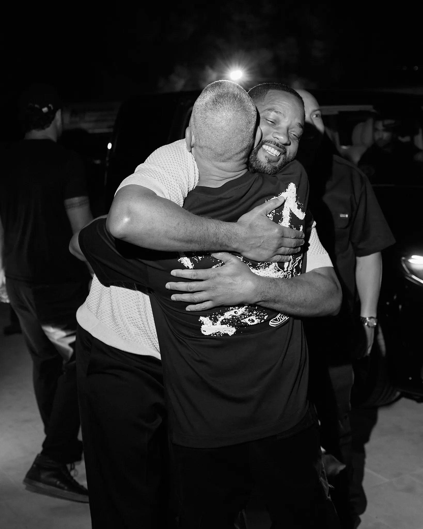 Yann Pissenem with Will Smith inside [UNVRS] in Ibiza, 2025